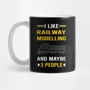 3 People Railway Modelling Model Railroading Train Trains Mug